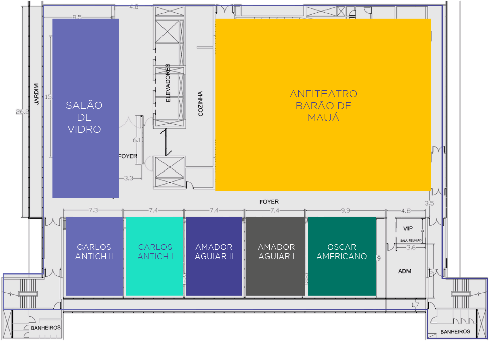 Planta Centro de Eventos The One